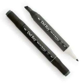 Del Rey Twin Çift Uçlu Marker Kalem Cg3 Cool Grey