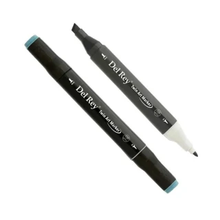 Del Rey Twin Çift Uçlu Marker Kalem Bg1 Blue Grey