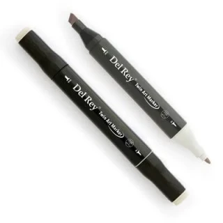 Del Rey Twin Çift Uçlu Marker Kalem Wg1 Warm Grey