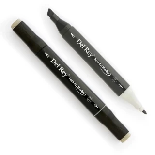 Del Rey Twin Çift Uçlu Marker Kalem Wg3 Warm Grey