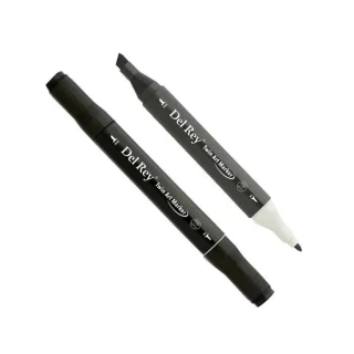 Del Rey Twin Çift Uçlu Marker Kalem S120 Black