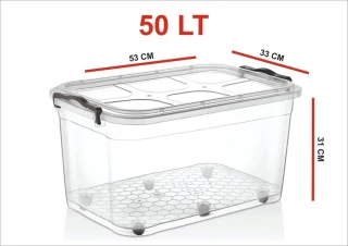 Merdem 50 Lt Saklama Kabı Tekerlekli No:9 Mrd019
