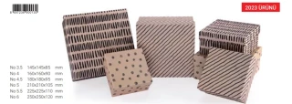 Gıpta Crafty Black Kare Hediye Kutusu No:4 Bx0130