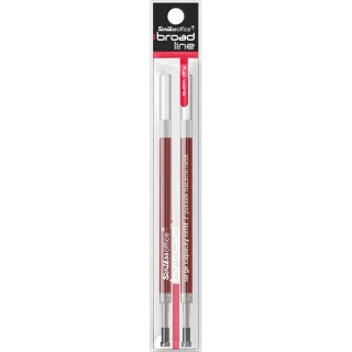 Scrikss 1.0 Mm Broadline Jel Kalem Refili Kırmızı 2"li