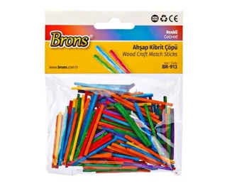 Brons Ahşap Kibrit Çöpü Renkli Br-913
