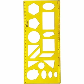 Brons 25 Cm Geometri Şablonu Br-229
