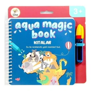 Lino Aqua Magic Book(sihirli Boyama Kitabı)-kıtalar Tfl-1001
