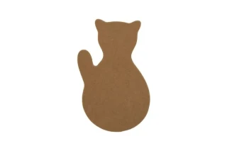 Aka Ahşap Pano Kedi Pn 37