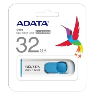 Adata C800-32gb Usb 2.0 Classic Beyaz-mavi Flash Bellek