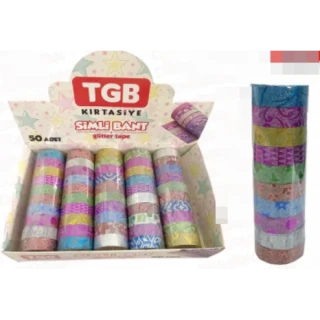 Elif Renkli Desenli Bant 10"lu Tgb-2554