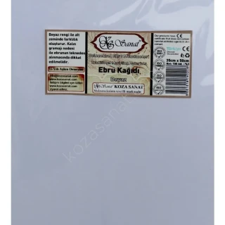 Koza 35x50 Ebru Kağıdı Beyaz 100"lü