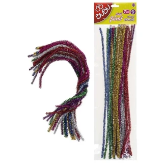 Bubu 30 Cm Simli Şönil Renkli 25"li Bu-bu00106