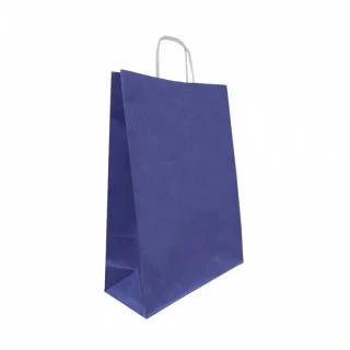 Nedi 18x24 Cm Büküm Saplı Kraft Çanta Lacivert 079789