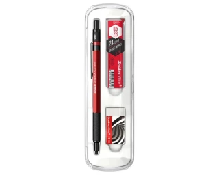 Scrikss Graph-x Metal Versatil Kalem+silgi+min 0.5 Kırmızı