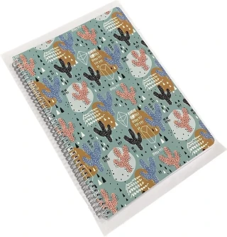 Lizy 19x26 Karton Kapak Spiralli Yumuşak Dokulu Laklı Çizgili Defter 100yp Spr19l