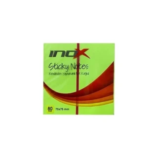 İnox 75x75 Yapışkanlı Not Kağıdı Şeffaf Yeşil 50 Yp 09674