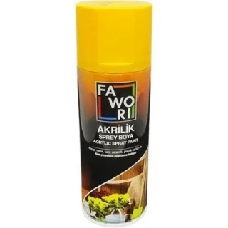 Fawori 400 Ml Akrilik Sprey Boya Taksi Sarısı Ral1003