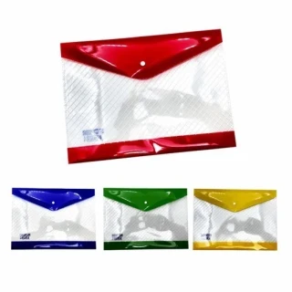Mikro A4 Laminasyonlu Renkli Şeffaf Çıtçıtlı Dosya Md-01