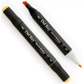 Del Rey Twin Çift Uçlu Marker Kalem Y36 Cream