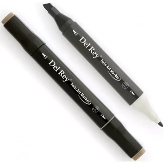 Del Rey Twin Çift Uçlu Marker Kalem Wg7 Warm Grey