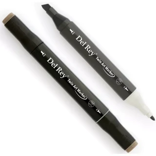Del Rey Twin Çift Uçlu Marker Kalem Wg8 Warm Grey