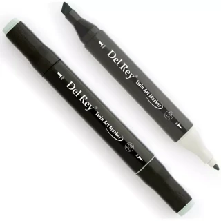 Del Rey Twin Çift Uçlu Marker Kalem Gg3 Green Grey