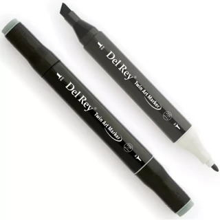 Del Rey Twin Çift Uçlu Marker Kalem Gg5 Green Grey