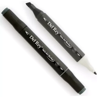 Del Rey Twin Çift Uçlu Marker Kalem Gg9 Green Grey
