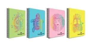 Faber Castell Faces A4 Pp Kapak Spiralli Defter Çizgili 100 Yp 5075000492