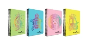 Faber Castell Faces A4 Pp Kapak Spiralli Defter Kareli 100 Yp 5075000493