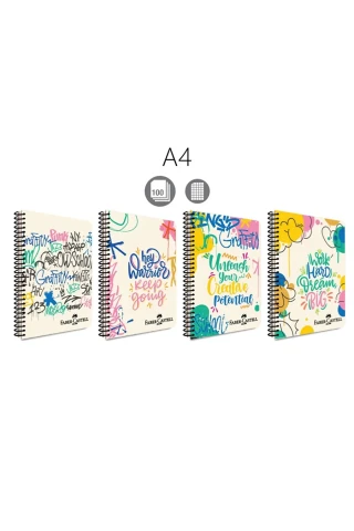 Faber Castell Grafiti A4 Pp Kapak Spiralli Defter Çizgili 120 Yp 5075000431