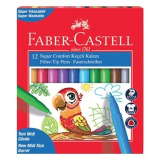 Faber Castell Comfort Keçeli Kalem ( Marker) 12 Renk 5062000009