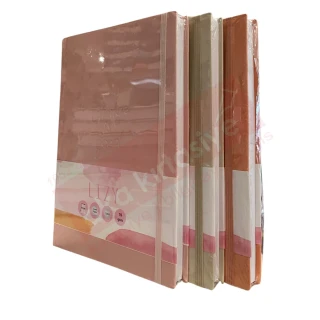 Lizy 17x24 Suni Deri Soft Model Klişeli Lastikli Defter Çizgili 168 Yp Sft190l