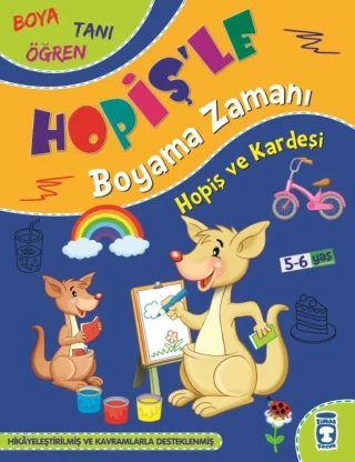 Hopiş'le Boyama Zamanı- Hopiş ve Kardeşi - Timaş Yayınları