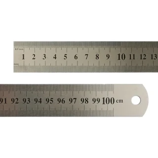 Kraf 100 Cm Çelik Cetvel İnç Ölçülü 500g