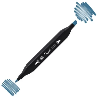 Del Rey Twin Çift Uçlu Marker Kalem B62 Marine Blue