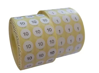 Tekno 10 Mm Numaralı Etiket 10000"li (8 Rakamı)
