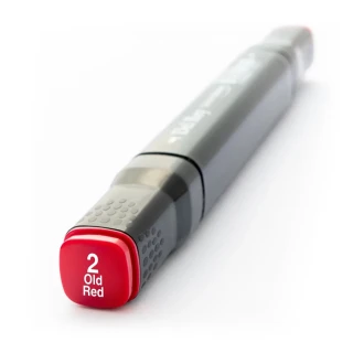Del Rey Twin Çift Uçlu Marker Kalem R2 Old Red