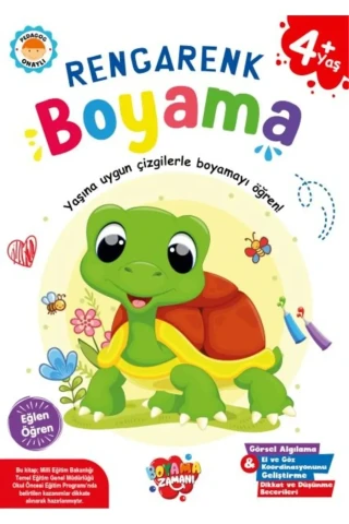 Boyama Zamanı Rengarenk Boyama (+4 Yaş) - Koloni Kitap