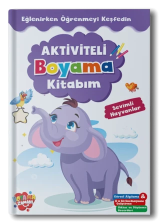 Boyama Zamanı Aktiviteli Boyama Kitabım - Sevimli Hayvanlar - Koloni Kitap