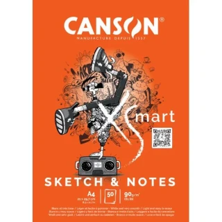 Canson Xsmart A4 90 Gr Sketch & Notes Çizim Defteri 50 Yp 32250p003