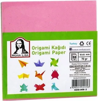 Mona Lisa 11.9x11.9 Mm 70 Gr Origami Kağıdı 50 Yp Mn10-2