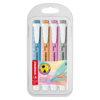 Stabilo Swing Cool Fosforlu Kalem Yeni Pastel Renkler 4"lü 275\4-08-2
