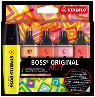 Stabilo Boss Arty Fosforlu Kalem Sıcak Renkler 5"li 70\5-02-1-20
