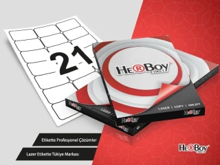 Herboy 63.5x38.1 Mm A4 Laser Etiket 100"lü Hb-1021