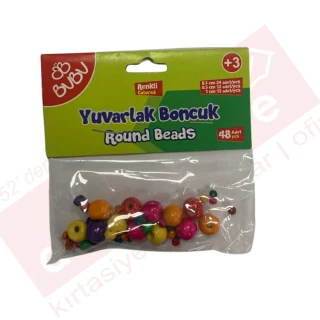 Bubu Mini Yuvarlak Boncuk Renkli Karışık Boy Bn0004