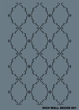 Rich New Seri 11x29 Medium Stencil M-001