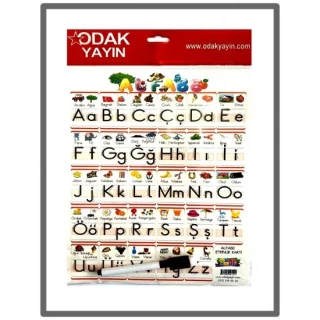 Odak A4 Türkçe Alfabe Kartı 10 Lu 777-019