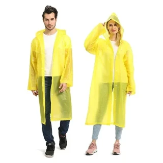 Rainwalker Eva Kumaş Kapüşonlu Yağmurluk Sarı Rw-y09-sr