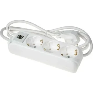 Almera 3lü 2 Metre Usb Girişli Grup Priz